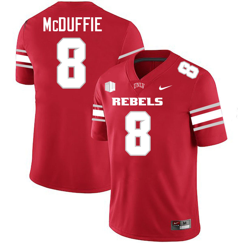 UNLV Rebels #8 Marsel McDuffie College Football Jerseys,Uniforms-Scarlet
